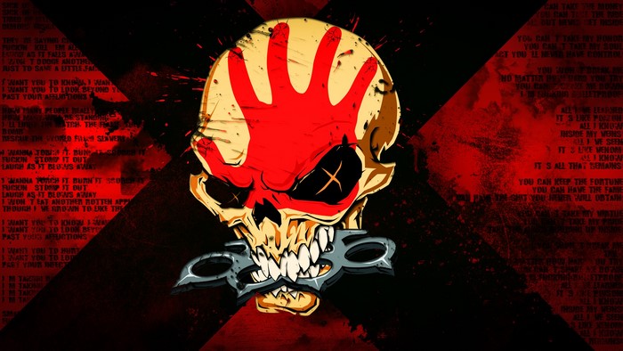 Five Finger Death Punch Skull with Brass Knuckles