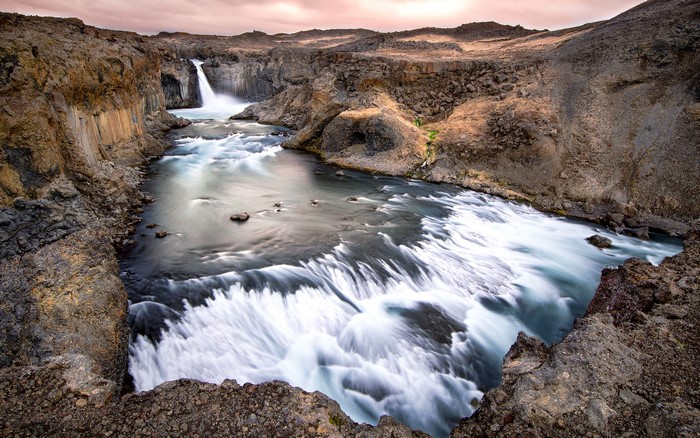 Aldeyjarfoss waterfall in Iceland