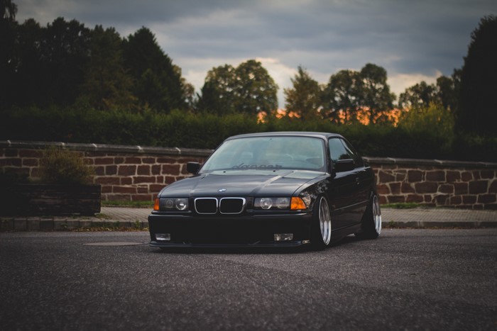 Black BMW M3 E36 Coupe