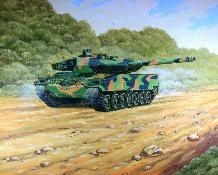 Leopard 2 A6 Tank Painting