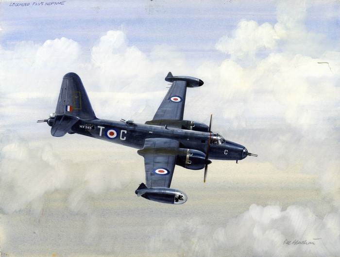 Lockheed P2V5 Neptune Airplane Painting Art