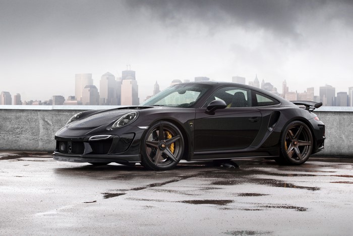 4K Black Porsche 911 Carrera Turbo Stinger GTR 991