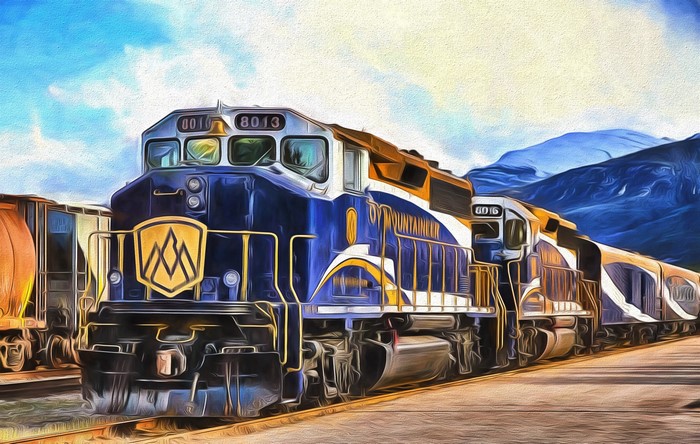 The Mountaineer train locomotive