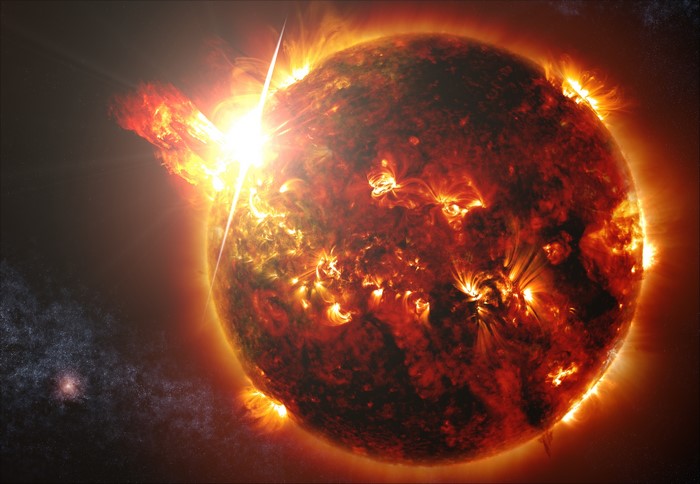 The Sun with a Solar Flare