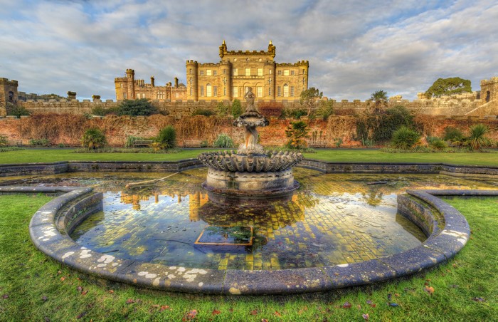 Culzean Castle and Fountain in United Kingdom