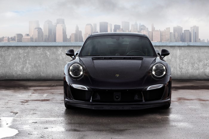 4K Black 2014 TopCar 911 Carrera Turbo Stinger GTR 991 Porsche