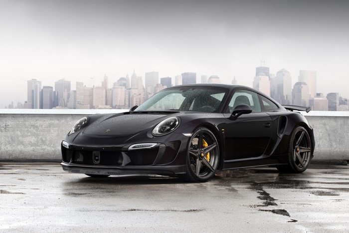 4K Black 2014 TopCar 911 Carrera Turbo Stinger GTR 991 Porsche