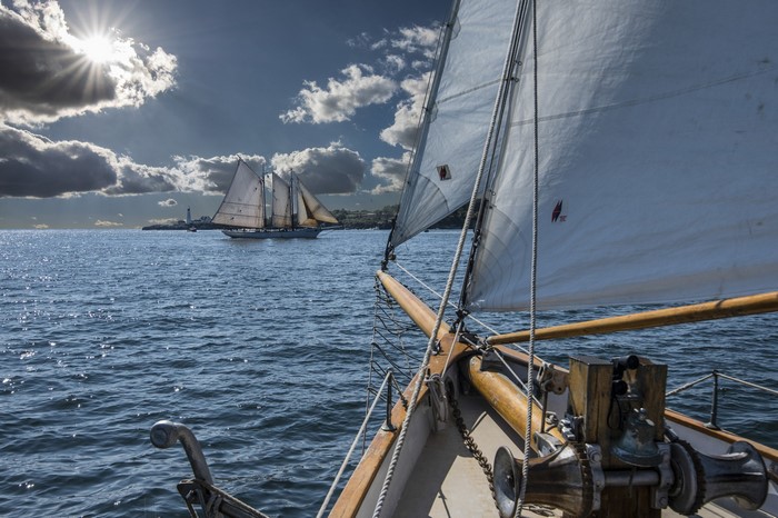 Sailing Schooners in Casco Bay, Portland, Maine