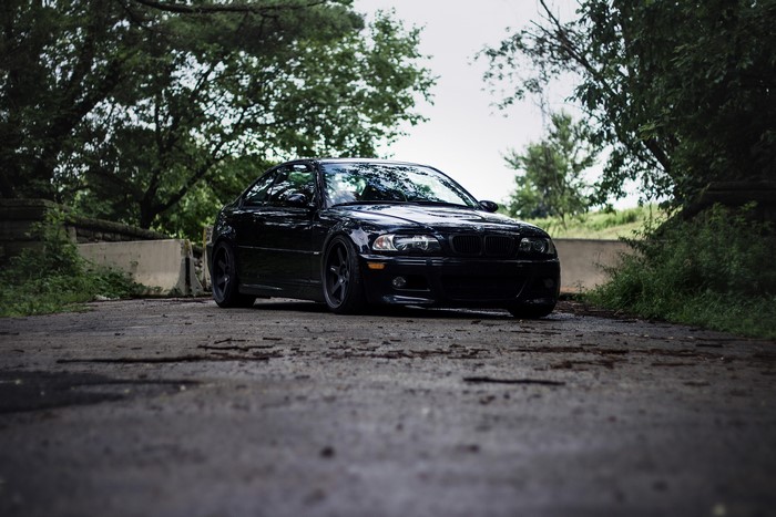 Black BMW M3 E46