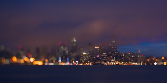 Seattle, Washington Skyline at Night