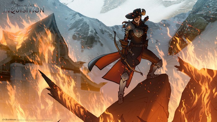 Dragon Age: Inquisition Archer in Flames