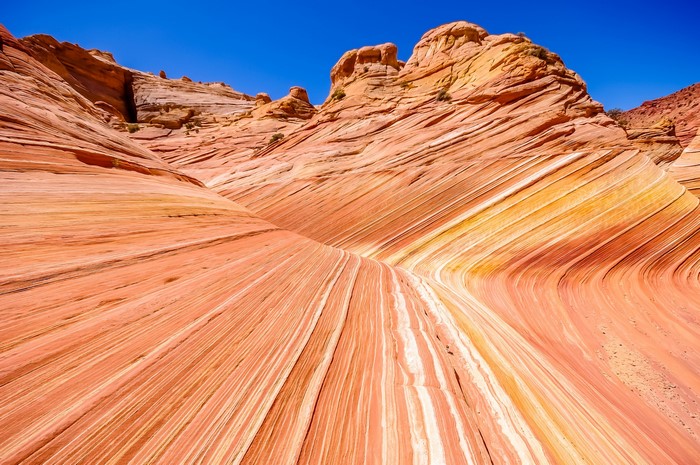 The Wave sandstone formation in Arizona