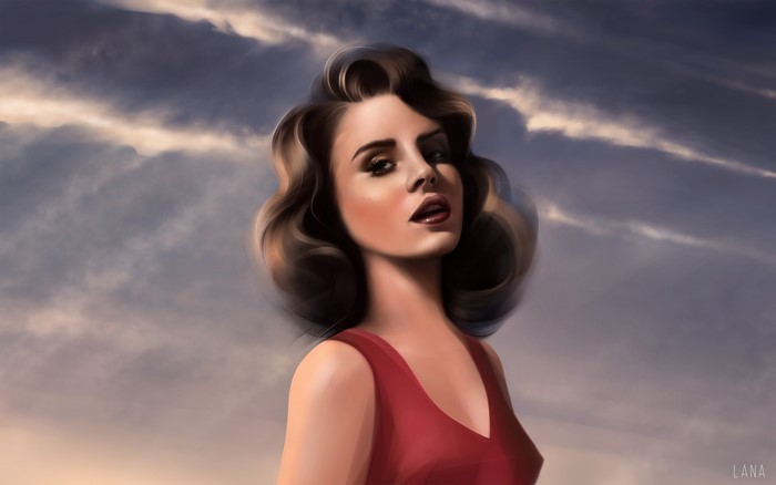 Lana Del Rey Painting Art