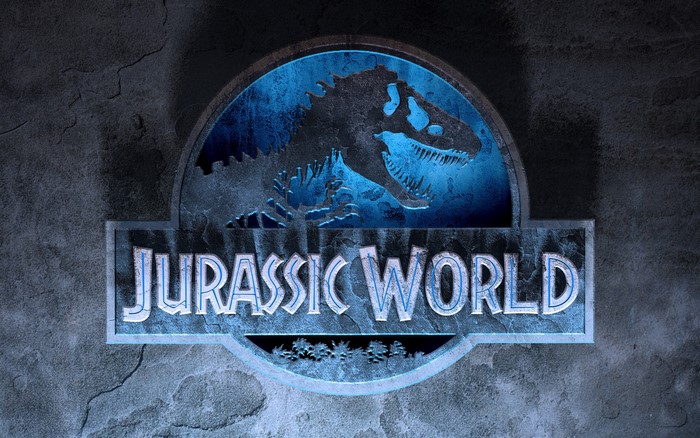 Jurassic World Logo Emblem with Dinosaur
