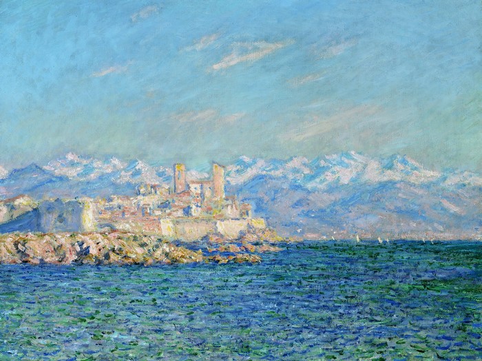 Claude Monet's Antibes: Sea and Snow-Capped Mountains
