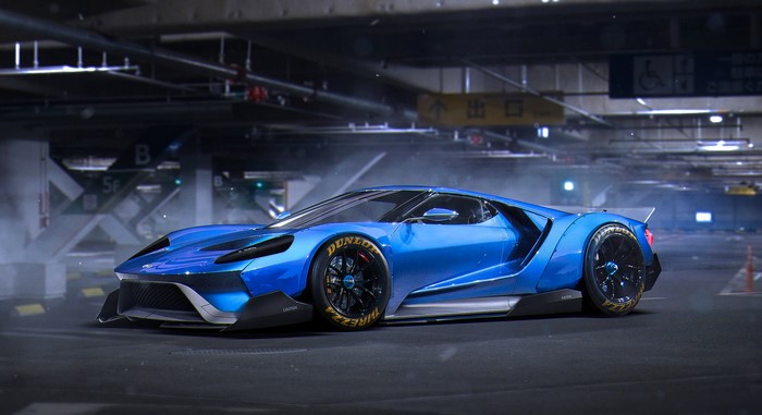 Blue Ford GT 2015 by Khyzyl Saleem