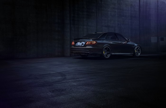 Mercedes-Benz E63 AMG S at Night