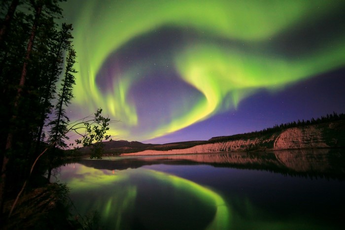 Aurora Borealis over Yukon, Canada