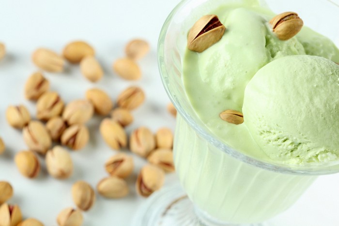 Pistachio Ice Cream with Pistachios