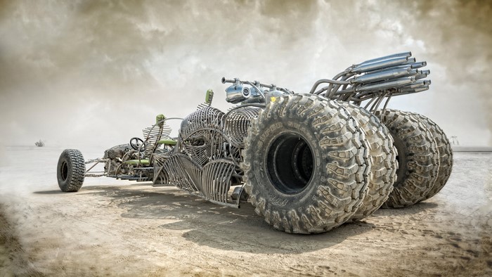 4K Mad Max Fury Road Desert Car