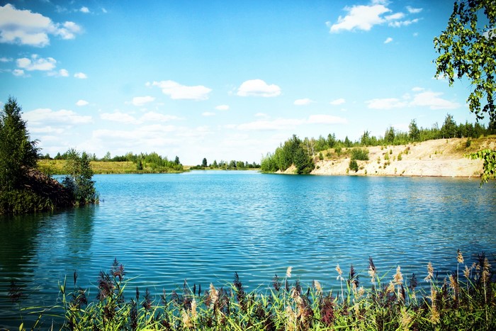 Lake in Tula region, Russia
