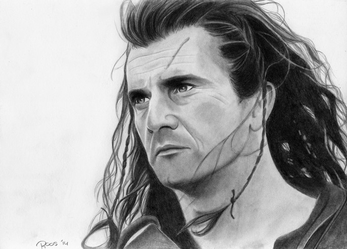 Mel Gibson as William Wallace from Braveheart
