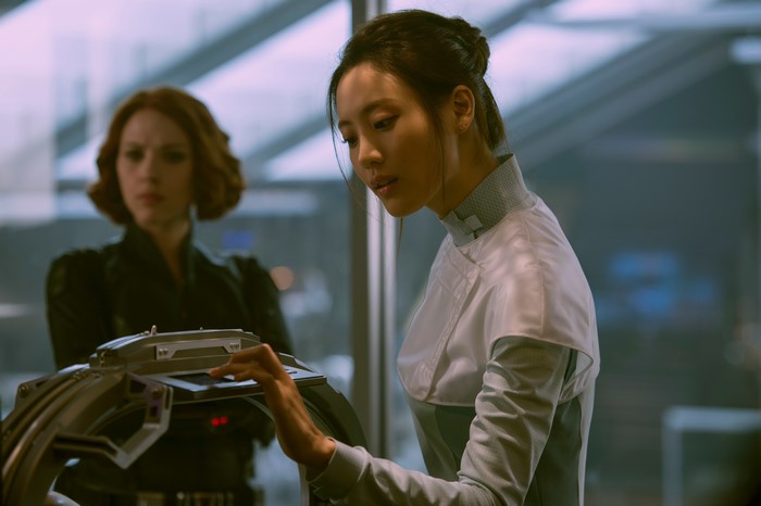 Dr. Helen Cho and Black Widow from Avengers: Age of Ultron