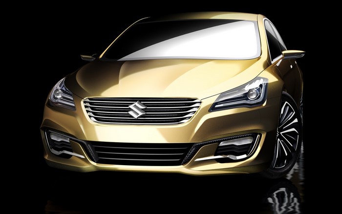 Gold Suzuki Authentics Concept Car Front View