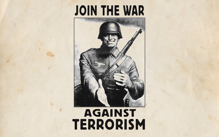 Join the War Against Terrorism Propaganda Poster