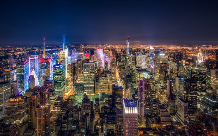 New York City Skyline at Night