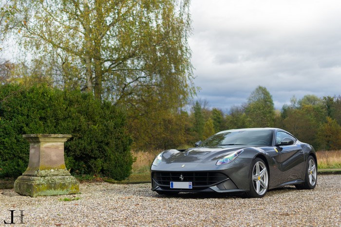 Grey Ferrari F12 Berlinetta Luxury Car