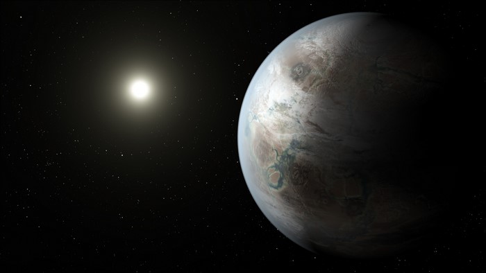4K Kepler-452b Planet and Sun
