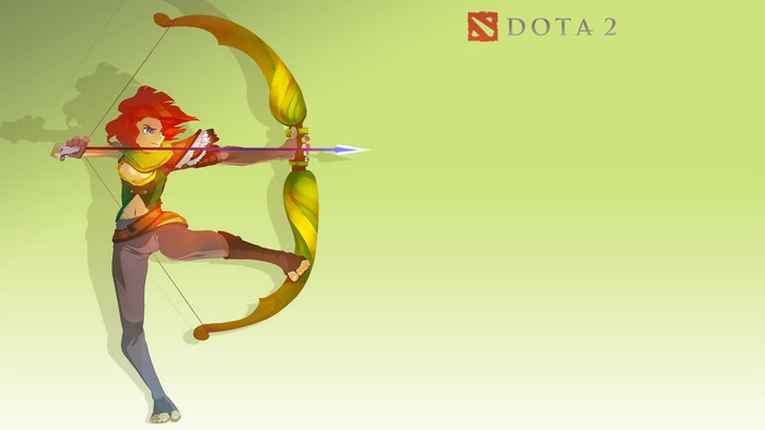 Windrunner from DOTA 2 with a bow