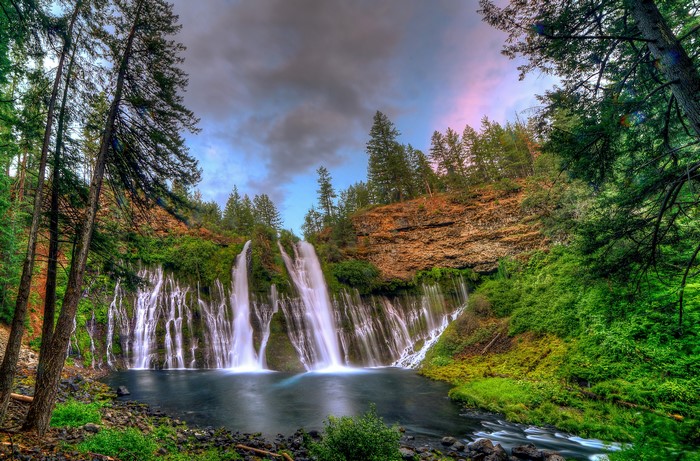 Burney Falls Waterfall in California
