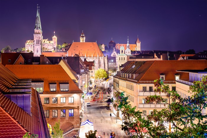 Nuremberg, Germany at Night