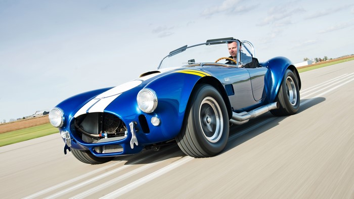 Blue 1967 Shelby Cobra 427 S/C MkIII Cabriolet