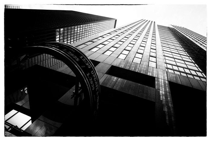 Skyscrapers and Stock Ticker