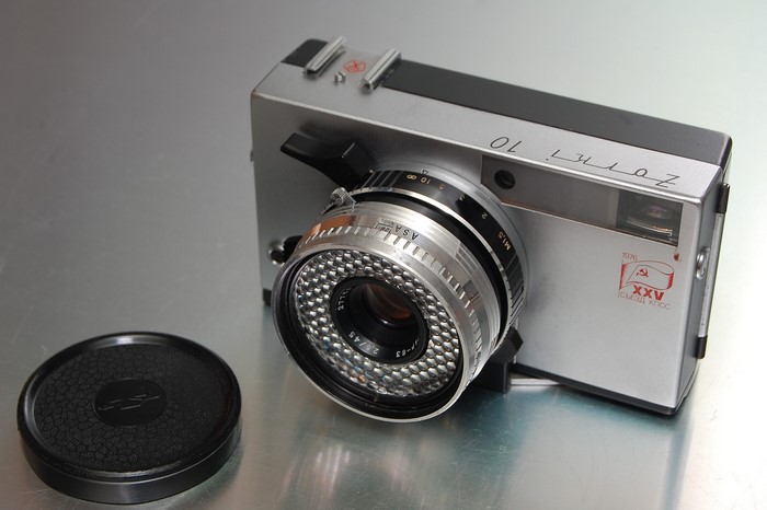 Zorki 10 camera with lens cap