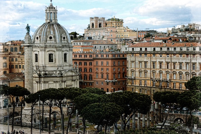 4K Rome Italy Houses