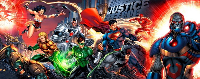 Justice League vs. Darkseid in Metropolis