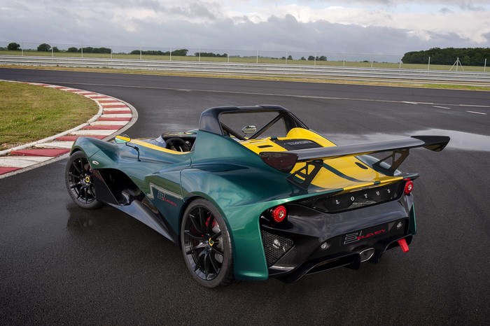Lotus 3-Eleven sports car on a race track