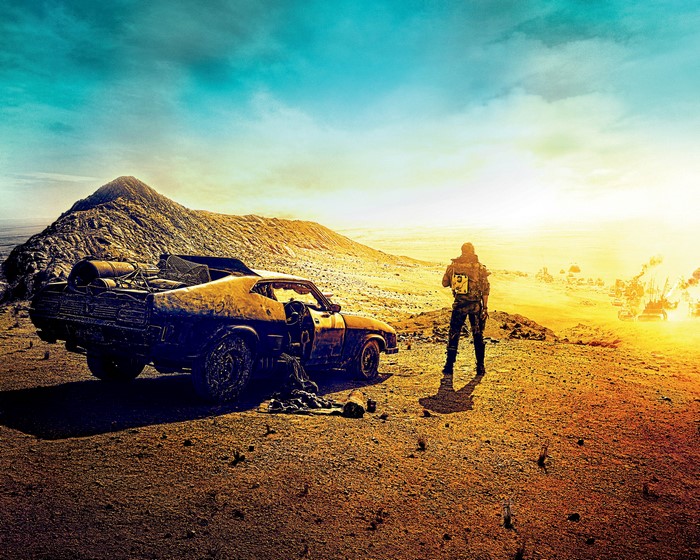 Max Rockatansky from Mad Max: Fury Road in the desert