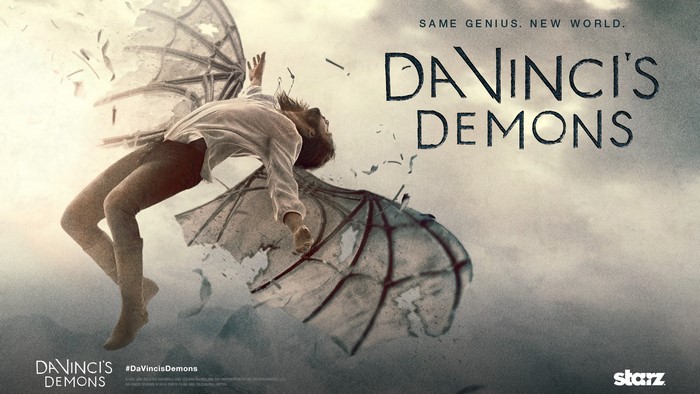 Da Vinci's Demons Poster with Flying Man