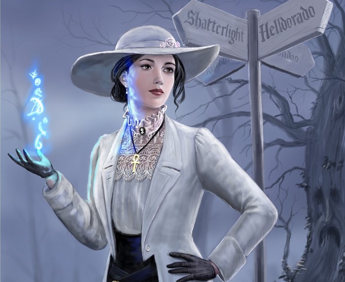 Jessamyn from Lords of Gossamer and Shadow casting magic