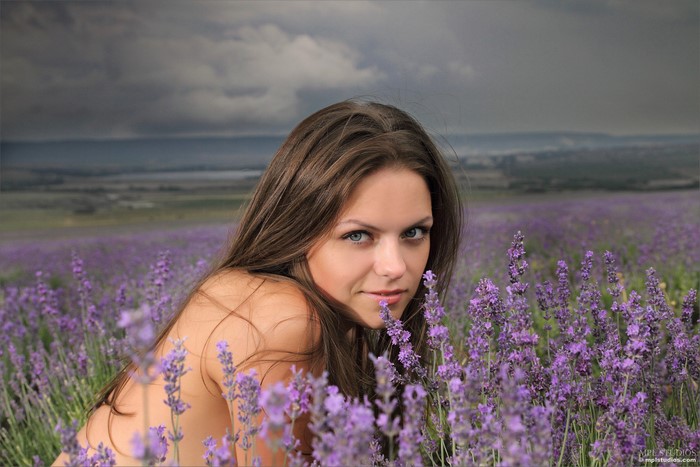 Elena May in a Lavender Field