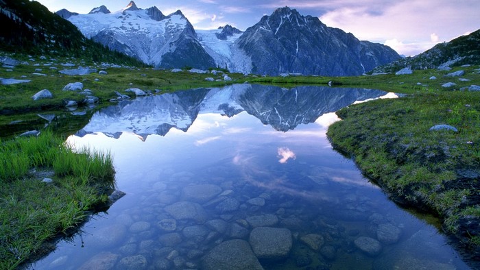 Lake and Mountains Reflection