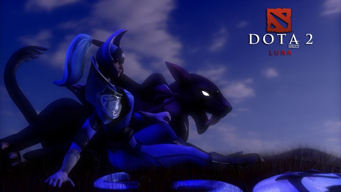 Luna from Dota 2 on a panther