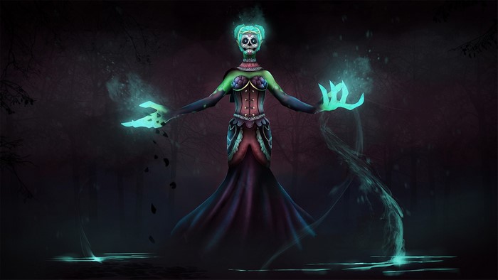 Death Prophet from DOTA 2 casting magic