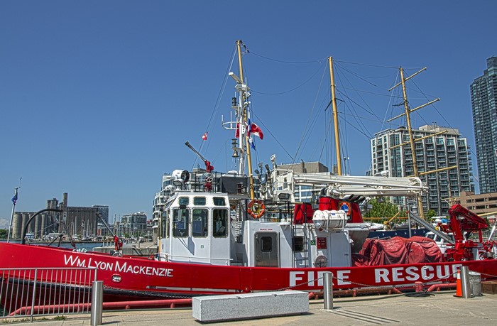 Fire Rescue Boat Wm. Lyon Mackenzie in Toronto Harbour