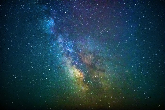 Milky Way galaxy with stars